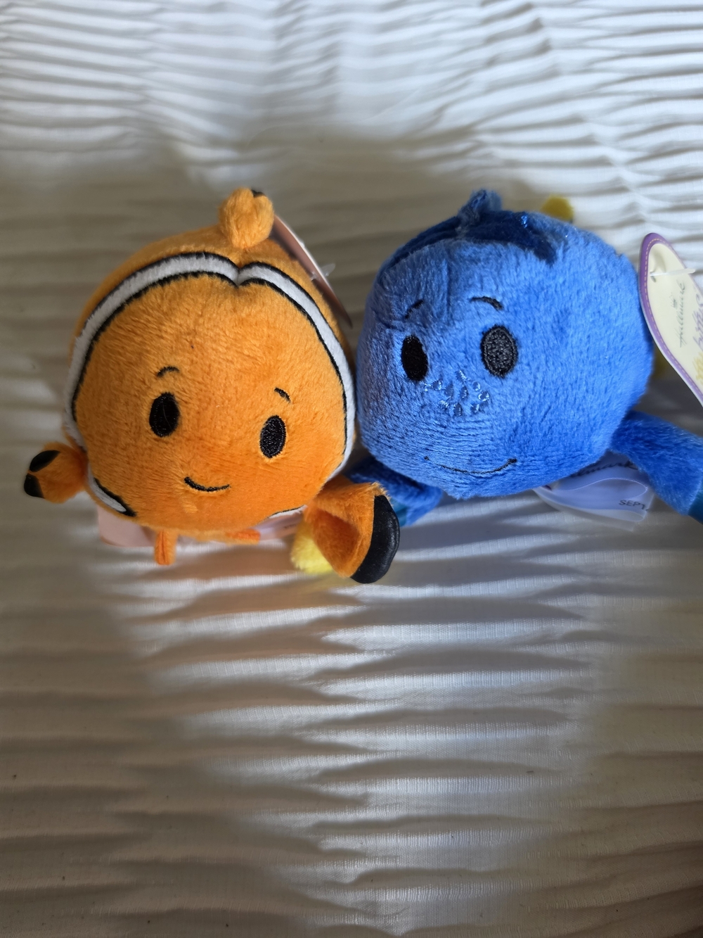 Hallmark Itty Bittys Orange & Black Nemo Plush And Blue Dory Blush NWT